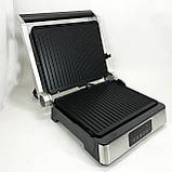 Гриль електричний MAGIO MG-355, Гриль контактний подвійний гладкий двосторонній контактний CJ-29, фото 10