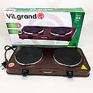 Плита електро для домашнього приготування, Плитка двоконфорочна електрична, Міні-плита для дому PC-18, фото 9