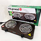 Зручна плита для кухні ViLgrand VHP132 2000 Вт, Плита електро для домашнього приготування UT-69, фото 7