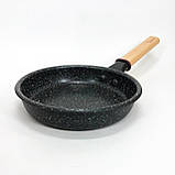 Практична сковорода для кухні Con, Лита сковорода з антипригарним покриттям, Довговічні сковорідки EL-52, фото 5