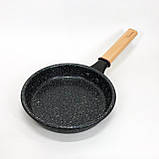 Практична сковорода для кухні Con, Лита сковорода з антипригарним покриттям, Довговічні сковорідки EL-52, фото 9