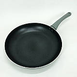 Сковорода з антипригарним покриттям, Сковорода для приготування на будь-якій плиті PL-56, фото 4