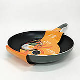 Сковорода з антипригарним покриттям, Сковорода для приготування на будь-якій плиті PL-56, фото 9
