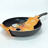 Надійна сковорода з антипригарним покриттям WELL DONE WD-1016B 26 см, Сковорода фірмова XC-85, фото 9