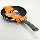 Сковорода алюмінієва з антипригарним покриттям WELL DONE WD-1014W 24 см, Сковорода зручна на кухню UV-91, фото 2
