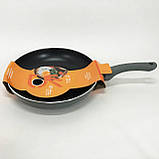 Сковорода алюмінієва з антипригарним покриттям WELL DONE WD-1014W 24 см, Сковорода зручна на кухню UV-91, фото 8