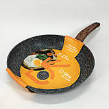 Зручна сковорода для індукційної плити, Сковорода антипригарна індукційна Зручна для дому GC-34, фото 5