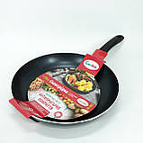 Глибока сковорода для кухні Con Brio СВ-2822 28 см, Сковорода для готування на індукційній плиті IA-72, фото 3