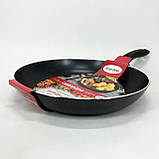 Глибока сковорода для кухні Con Brio СВ-2822 28 см, Сковорода для готування на індукційній плиті IA-72, фото 4