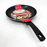 Глибока сковорода для кухні Con Brio СВ-2822 28 см, Сковорода для готування на індукційній плиті IA-72, фото 5