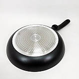 Глибока сковорода для кухні Con Brio СВ-2822 28 см, Сковорода для готування на індукційній плиті IA-72, фото 10