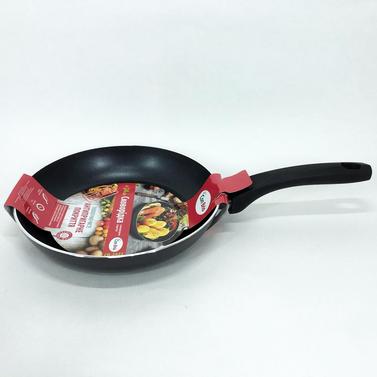 Сковорода для варіння Con, Кована алюмінієва сковорода алюмінієва з антипригарним покриттям VT-76, фото 1