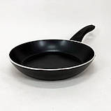 Алюмінієва каструля-сковорода Con, Сковорода глибока для дому, Сковорода зручна для приготування EG-54, фото 3