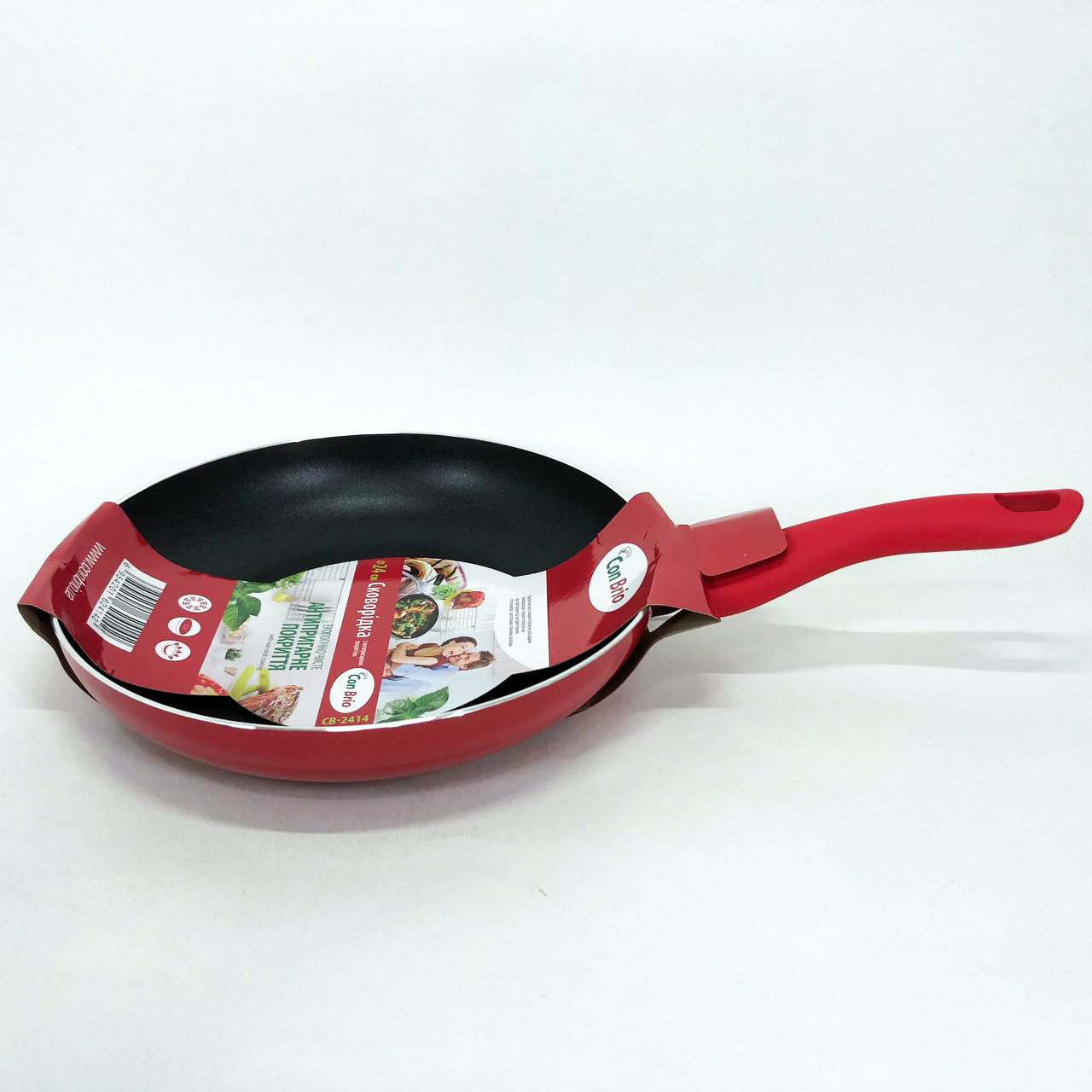 Зручна у використанні сковорода, Сковорода глибока алюміній, Міцна сковорідка з антипригарним покриттям QS-27, фото 1