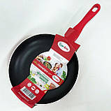 Зручна у використанні сковорода, Сковорода глибока алюміній, Міцна сковорідка з антипригарним покриттям QS-27, фото 4