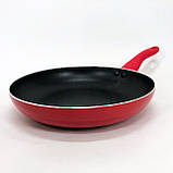 Зручна у використанні сковорода, Сковорода глибока алюміній, Міцна сковорідка з антипригарним покриттям QS-27, фото 6