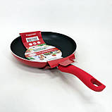 Зручна у використанні сковорода, Сковорода глибока алюміній, Міцна сковорідка з антипригарним покриттям QS-27, фото 10