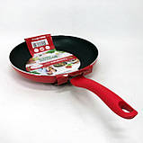 Сковорода алюмінієва з антипригарним покриттям Con, Сковороди без масла, Сковорода кухонна для кухні GA-22, фото 9