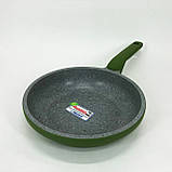 Сковорода антипригарна з високими бортами, Сковорода кухонна для кухні без рослинної олії UK-64, фото 3