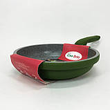 Сковорода антипригарна з високими бортами, Сковорода кухонна для кухні без рослинної олії UK-64, фото 4