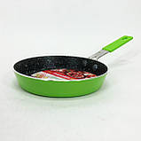 Сковорода якісна зручна на кухню Con Brio CB-1414 14 см, Легка сковорода для домашньої кухні WB-50, фото 4