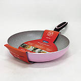 Сковорода алюмінієва з антипригарним покриттям, Довговічні сковорідки, Практична сковорідка YM-36, фото 2