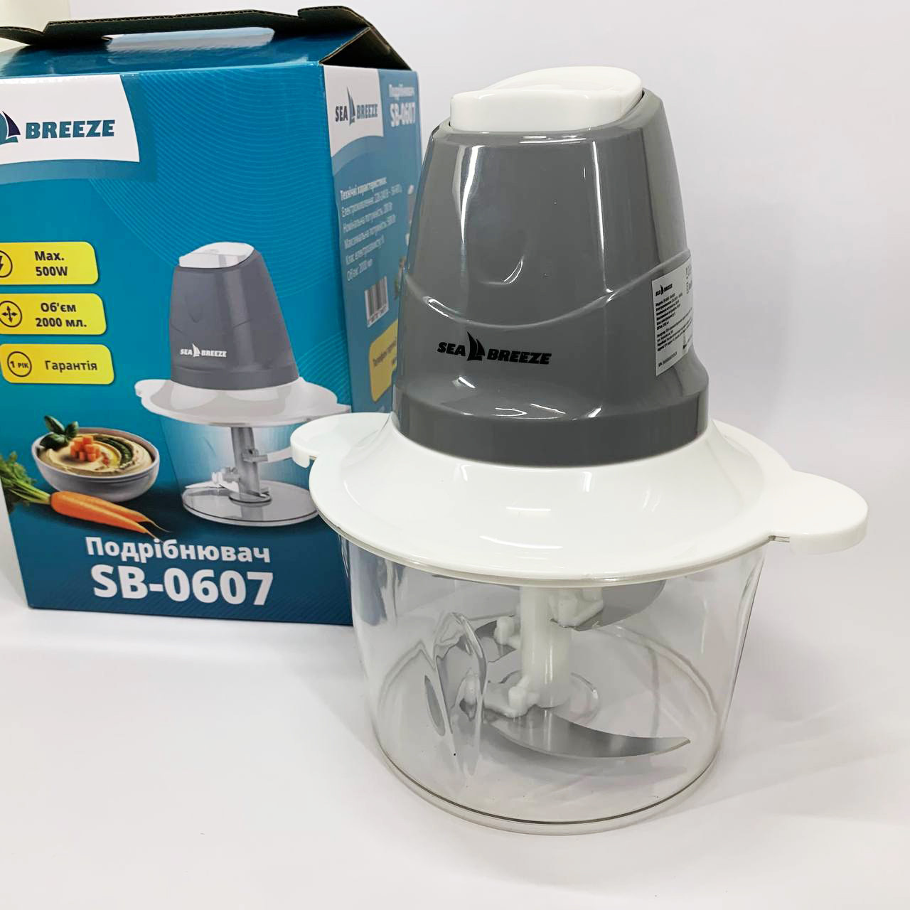 Подрібнювач електричний блендер настільний побутовий SeaBreeze SB-0607, Подрібнювачі для дому NY-39, фото 1