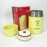 Термоконтейнер для їжі Magio, Ланч бокси для їжі, Бокси для їжі з секціями Термос MB-44, фото 3