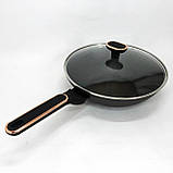 Сковорода для запікання в духовці Magio MG-1168 28 см, Лита сковорода з антипригарним покриттям AV-41, фото 2