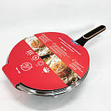 Сковорода для запікання в духовці Magio MG-1168 28 см, Лита сковорода з антипригарним покриттям AV-41, фото 4