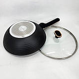 Сковорода для запікання в духовці Magio MG-1168 28 см, Лита сковорода з антипригарним покриттям AV-41, фото 9