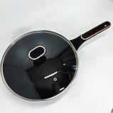 Сковорода для запікання в духовці Magio MG-1168 28 см, Лита сковорода з антипригарним покриттям AV-41, фото 10