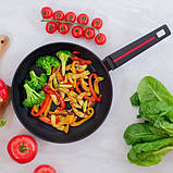 Сковорода для готування на індукційній плиті Magio MG-1174 24 см, Сковорода для порційного приготування OH-50, фото 2