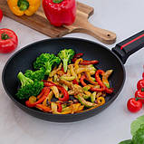 Сковорода для готування на індукційній плиті Magio MG-1174 24 см, Сковорода для порційного приготування OH-50, фото 5