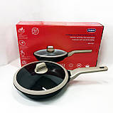 Практична сковорідка, Сковорода з легкого алюмінію, Нова алюмінієва сковорода, Сковороди без масла GZ-87, фото 2