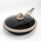 Практична сковорідка, Сковорода з легкого алюмінію, Нова алюмінієва сковорода, Сковороди без масла GZ-87, фото 3