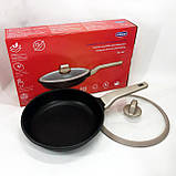 Практична сковорідка, Сковорода з легкого алюмінію, Нова алюмінієва сковорода, Сковороди без масла GZ-87, фото 4