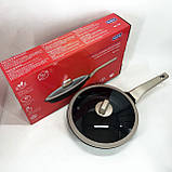 Практична сковорідка, Сковорода з легкого алюмінію, Нова алюмінієва сковорода, Сковороди без масла GZ-87, фото 8