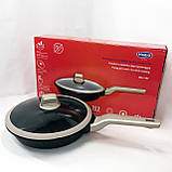 Практична сковорідка, Сковорода з легкого алюмінію, Нова алюмінієва сковорода, Сковороди без масла GZ-87, фото 9