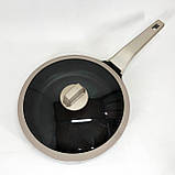 Практична сковорідка, Сковорода з легкого алюмінію, Нова алюмінієва сковорода, Сковороди без масла GZ-87, фото 10