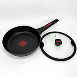 Зручна сковорода для індукційної плити Magio MG-1170 24см, Нова алюмінієва сковорода VK-19, фото 7