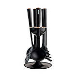 Набір для господині кухонний MAGIO MG-1140, Набір ополоників для кухні кухонного начиння силікон VM-56, фото 7