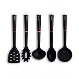 Набір для господині кухонний MAGIO MG-1140, Набір ополоників для кухні кухонного начиння силікон VM-56, фото 5