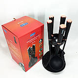 Набір для господині кухонний MAGIO MG-1140, Набір ополоників для кухні кухонного начиння силікон VM-56, фото 4