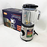 Якісний подрібнювач зі скляною чашею MAGIO, Побутовий подрібнювач продуктів для дому TQ-97, фото 3