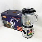 Якісний подрібнювач зі скляною чашею MAGIO, Побутовий подрібнювач продуктів для дому TQ-97, фото 6