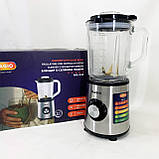 Якісний подрібнювач зі скляною чашею MAGIO, Побутовий подрібнювач продуктів для дому TQ-97, фото 9