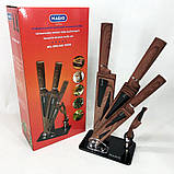 Набір ножів для кухні та дому Magio, Кухонний набір ножів для нарізання Топ кращих кухні DM-18, фото 6