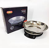 Прості кухонні ваги з чашею тарілкою, Ваги настільні зі знімною чашею, функція відмінування тари DW-36, фото 2