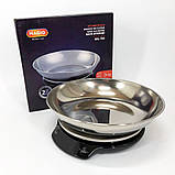 Прості кухонні ваги з чашею тарілкою, Ваги настільні зі знімною чашею, функція відмінування тари DW-36, фото 5